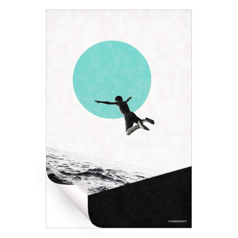 Don't Think, Jump Cool Wall Art by Underdott