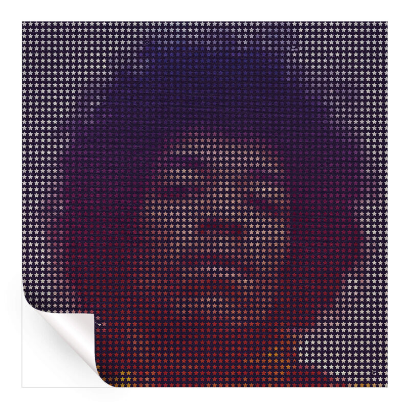 Hendrix Star Purple Wall Art by GriddyPop