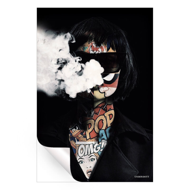 Pop Smoke Portrait Dark Wall Art by Underdott