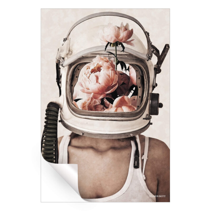 Space Bloom Neutral Wall Art by Underdott