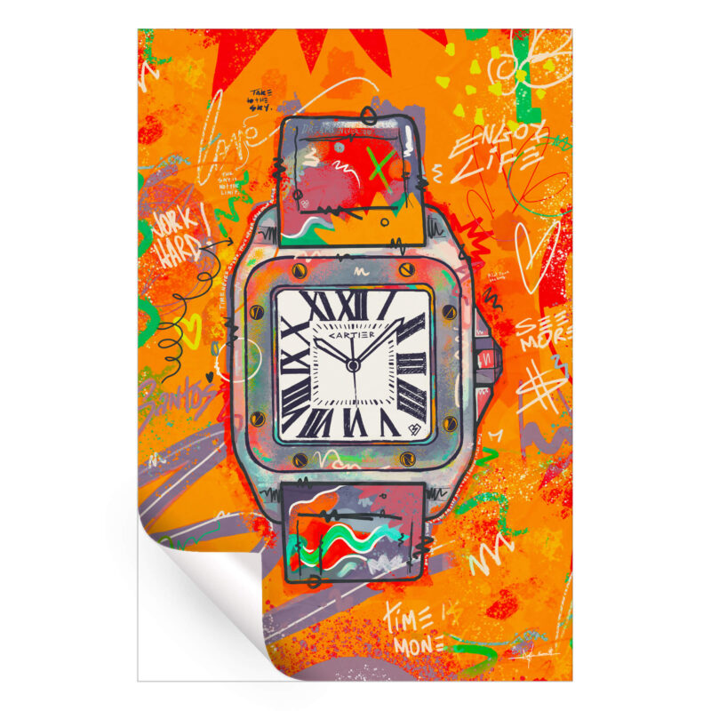 Grey Santos Vibrant Wall Art by Nuwarhol