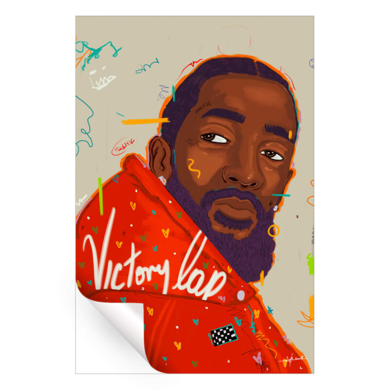 Victory Lap Vibrant Wall Art by Nuwarhol