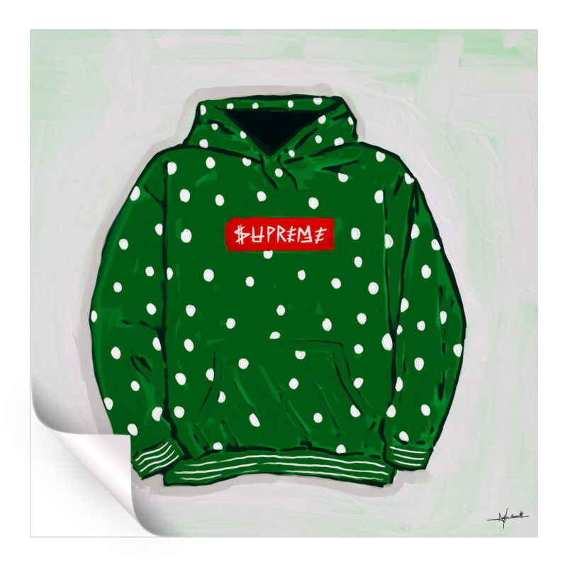 Green Block Logo Green Wall Art by Nuwarhol