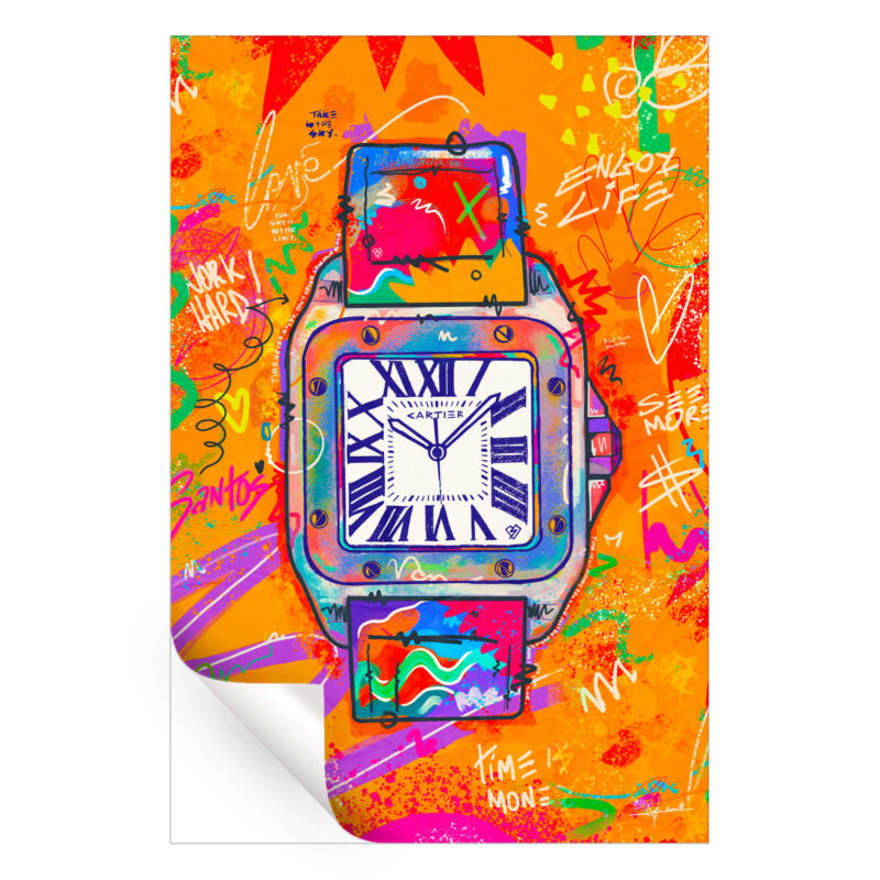 Color Santos Vibrant Wall Art by Nuwarhol