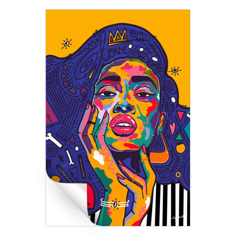 Reign With Love Colorful Wall Art by Nuwarhol