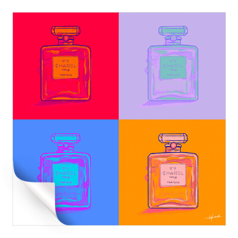 No.5 Vibrant Wall Art by Nuwarhol