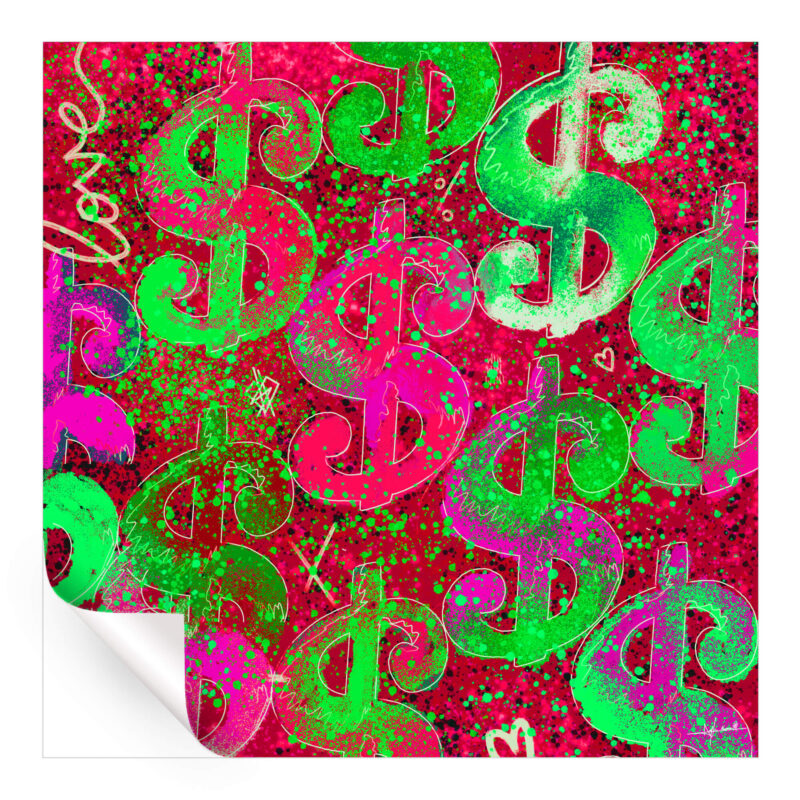 Watermelon Rush Vibrant Wall Art by Nuwarhol