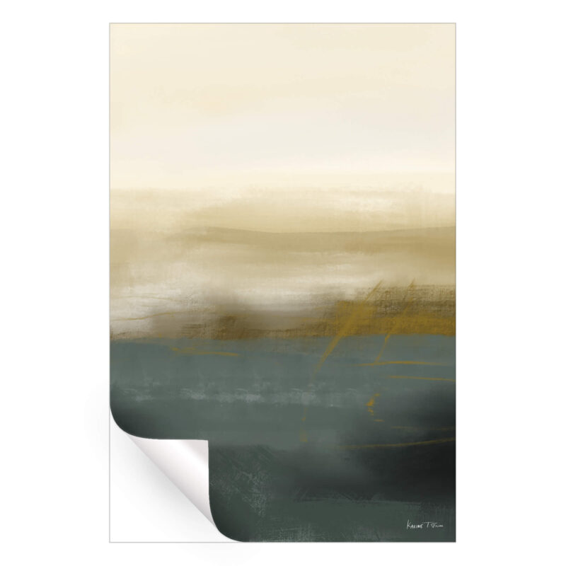 Gold Green No. 2 Neutral Wall Art by Karine Tonial Grimm