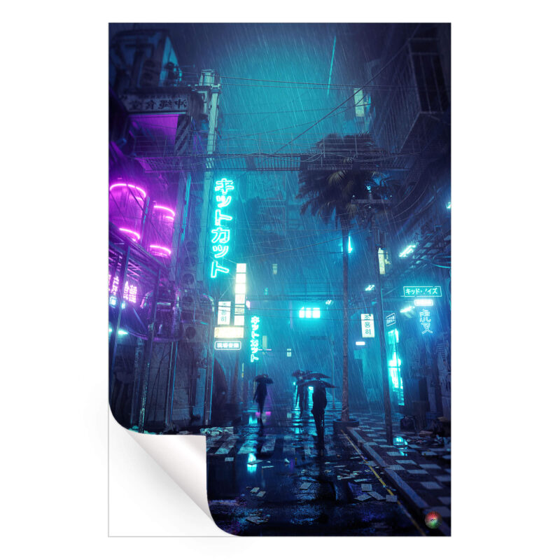 Acid Rain Dark Wall Art by Skie