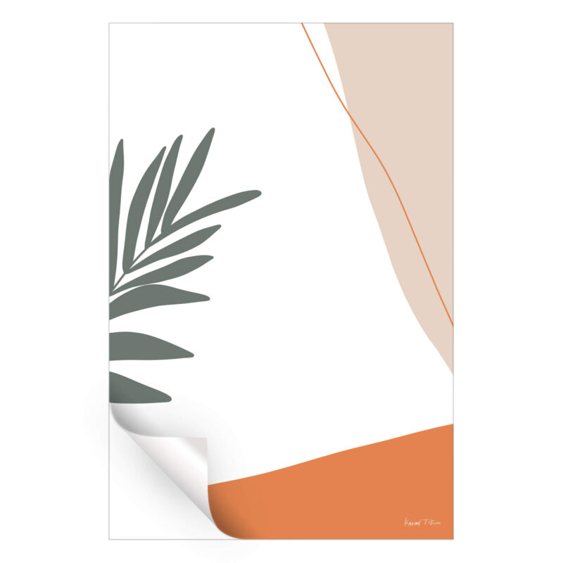 Tropical No. 1 Orange Wall Art by Karine Tonial Grimm