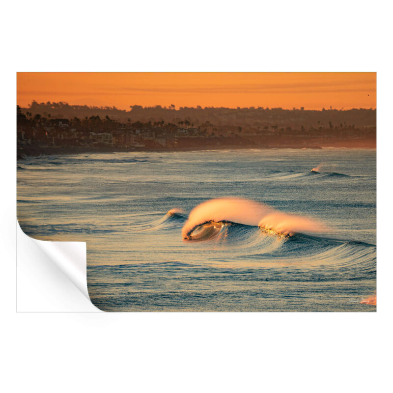 Offshore Sunrise Vibrant Wall Art by Derek Gomez