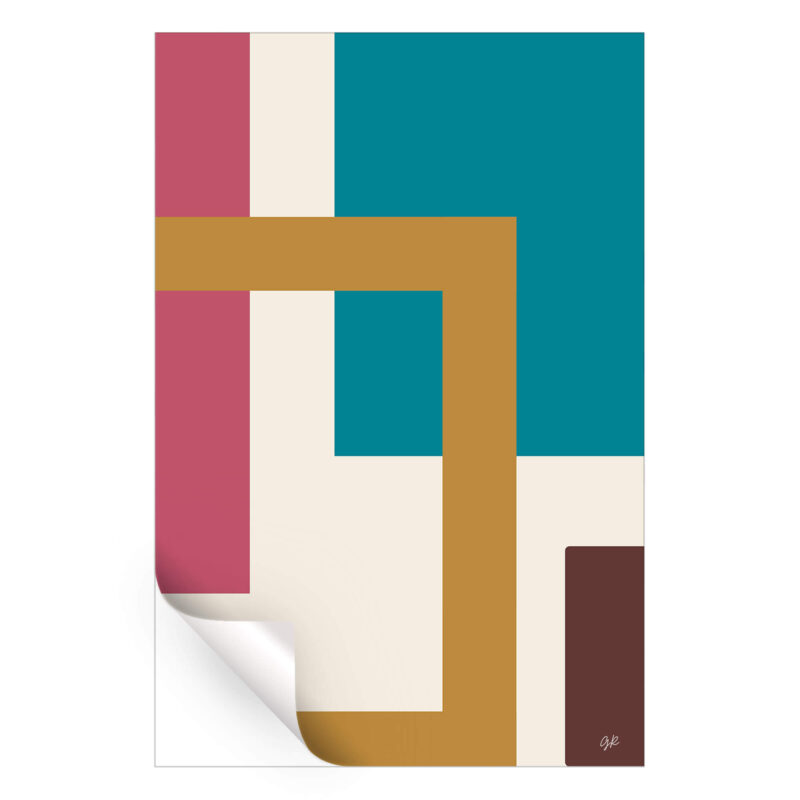 Bohemian Abstract Colorful Wall Art by George Rosaly