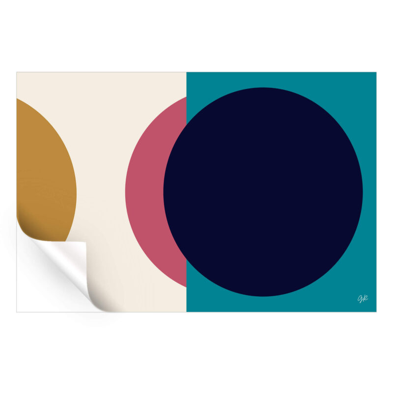 Bohemian Neon Sunset Colorful Wall Art by George Rosaly