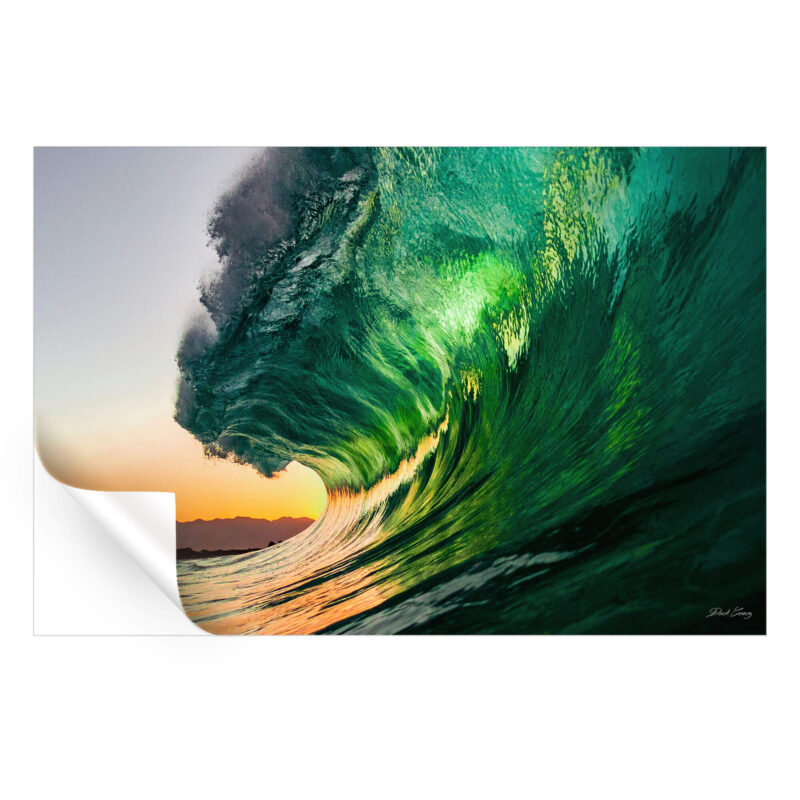 Backlit Surf Vibrant Wall Art by Derek Gomez