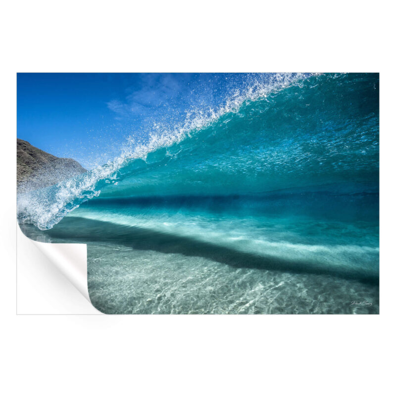 Sea Through Wave Vibrant Wall Art by Derek Gomez