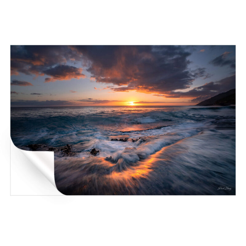 Sunset Flow Warm Wall Art by Derek Gomez