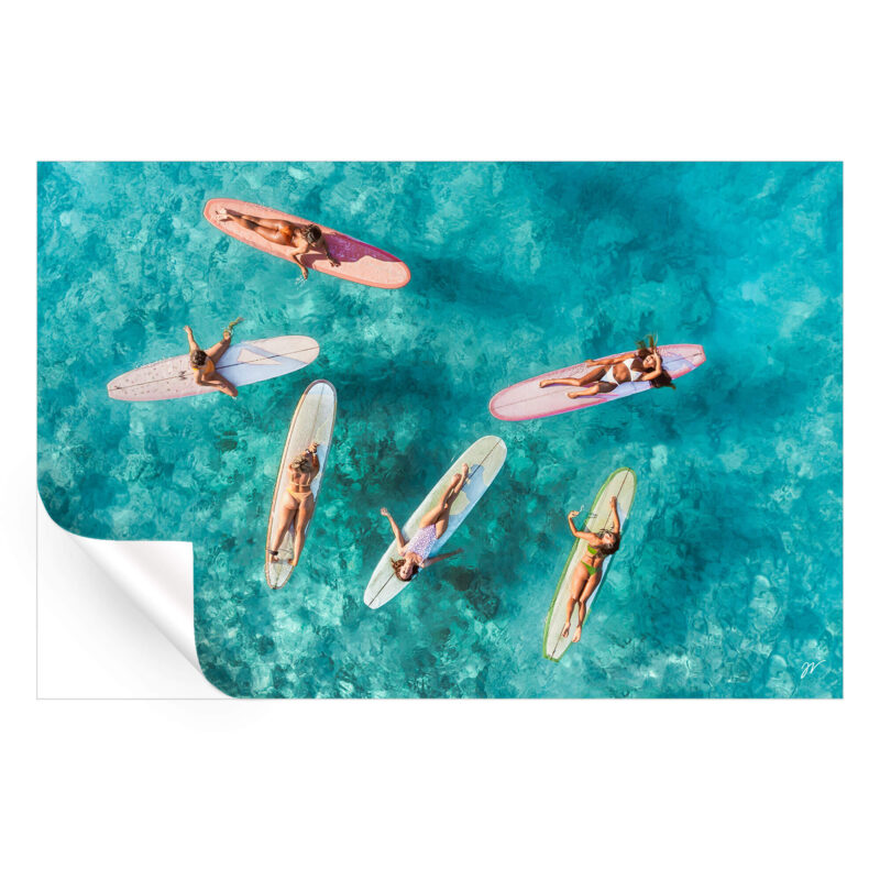 Board Girls Surf Club Cool Wall Art by Jess Loiterton