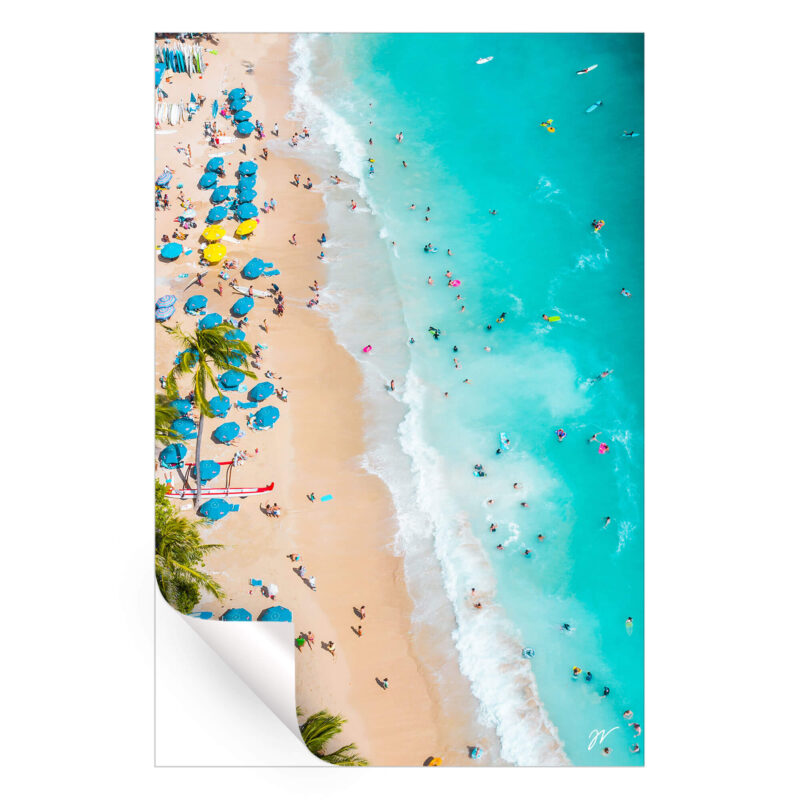 Waikiki Sands Vibrant Wall Art by Jess Loiterton