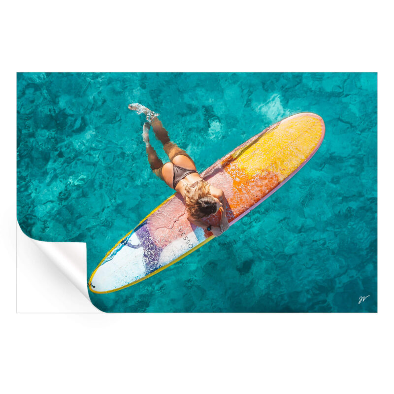 Surfer Girl Cool Wall Art by Jess Loiterton