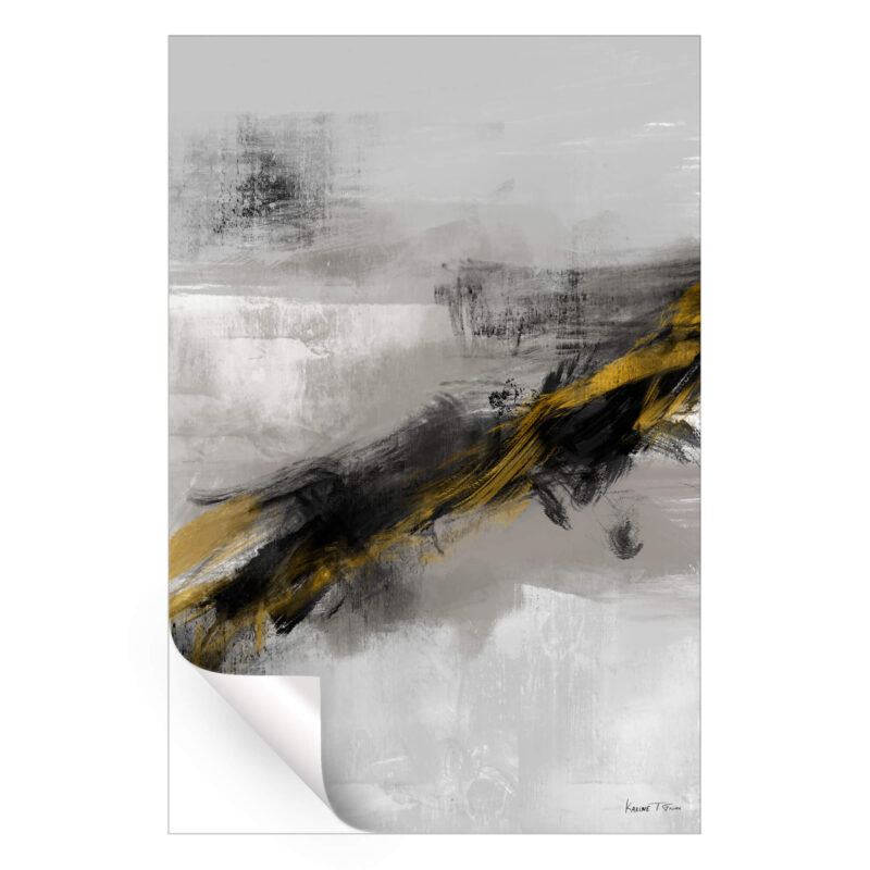 Black Night No. 2 Grey Wall Art by Karine Tonial Grimm