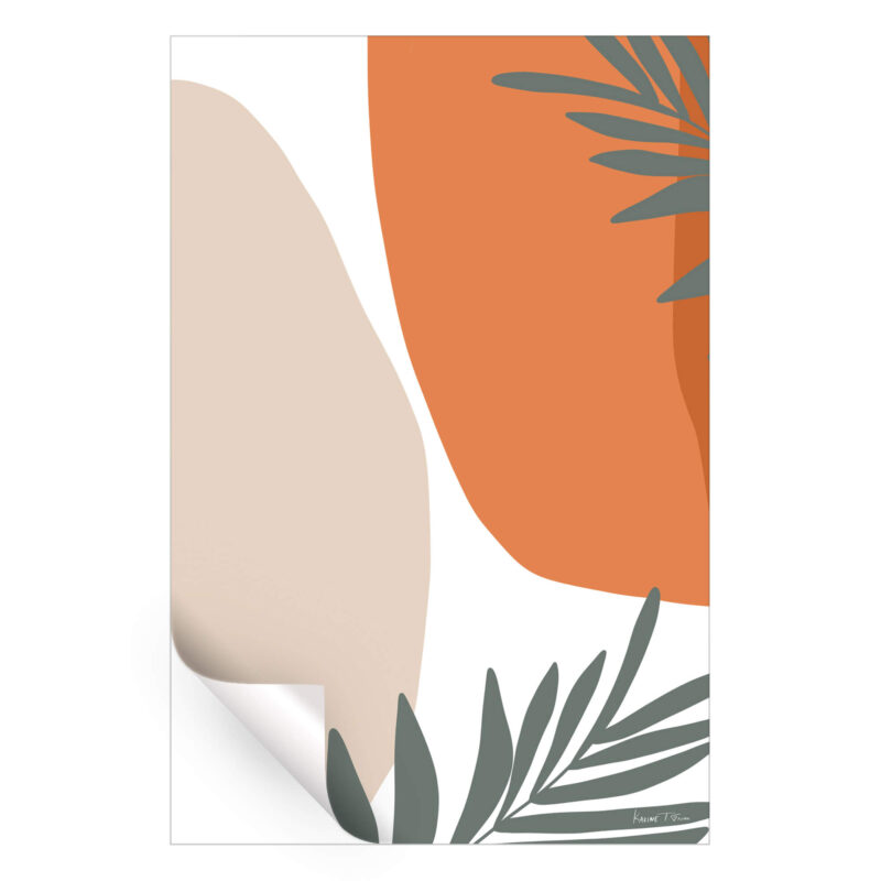 Tropical No. 2 Orange Wall Art by Karine Tonial Grimm