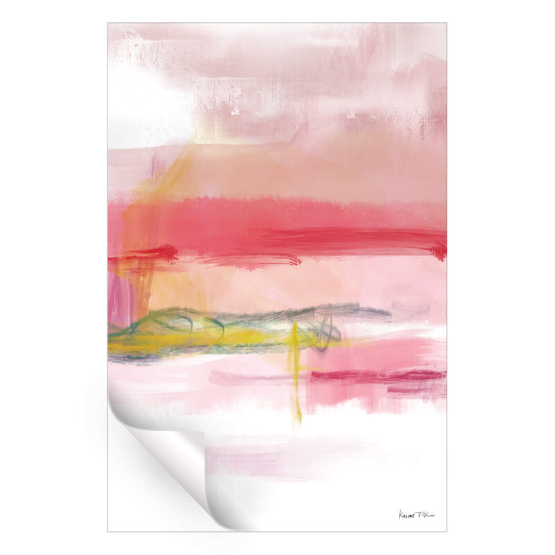 Pink Dance No. 1 Vibrant Wall Art by Karine Tonial Grimm