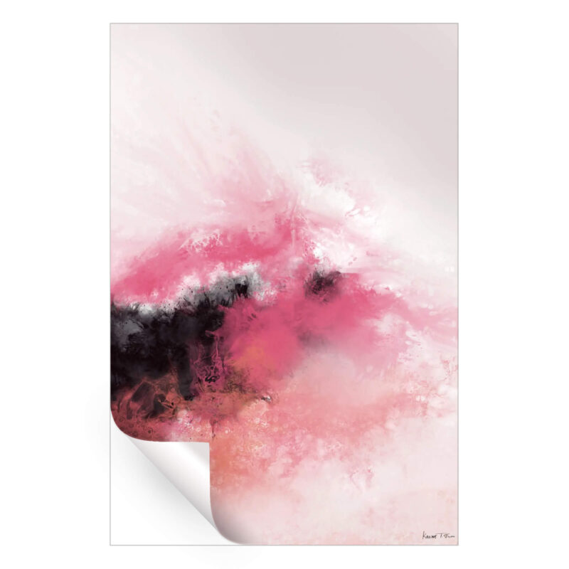 Flow No. 1 Pink Wall Art by Karine Tonial Grimm
