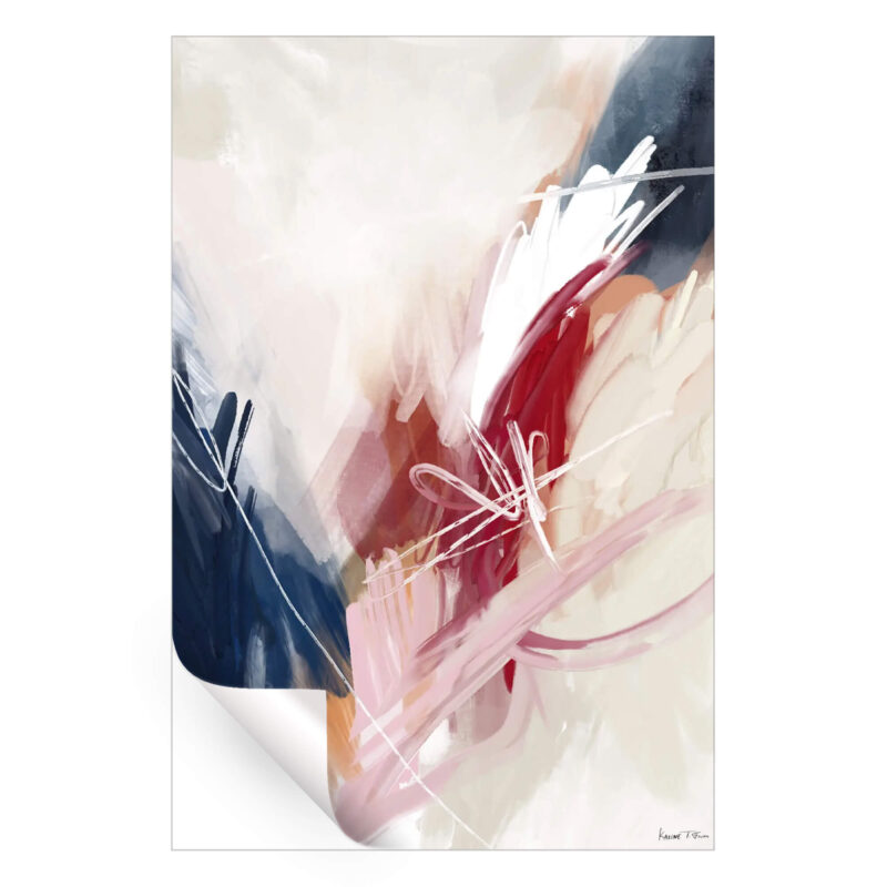 Good Feeling No. 01 Red Wall Art by Karine Tonial Grimm