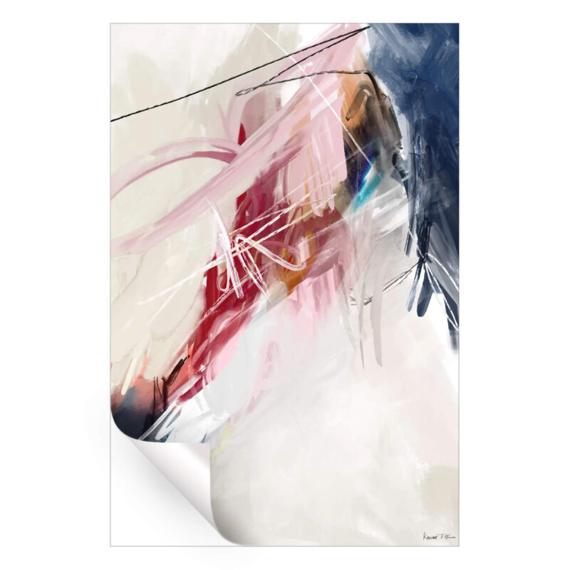 Good Feeling No. 02 Red Wall Art by Karine Tonial Grimm