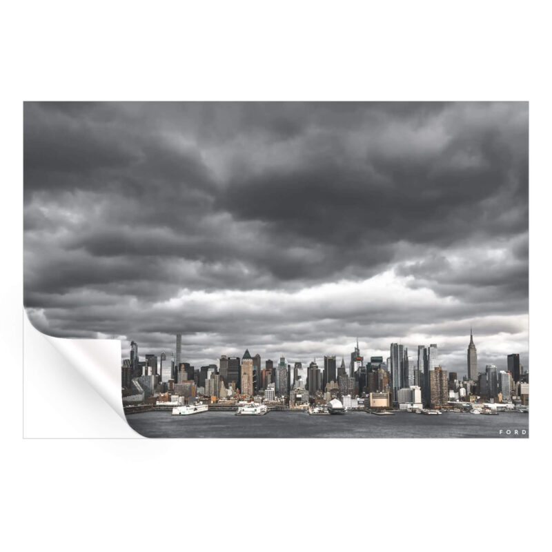 Hazy Skyline Dark Wall Art by Nick Ford