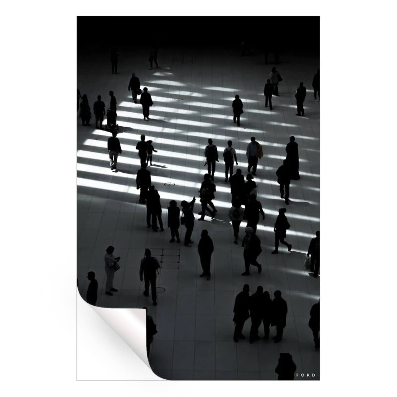 Oculus Shadows Black and White Wall Art by Nick Ford