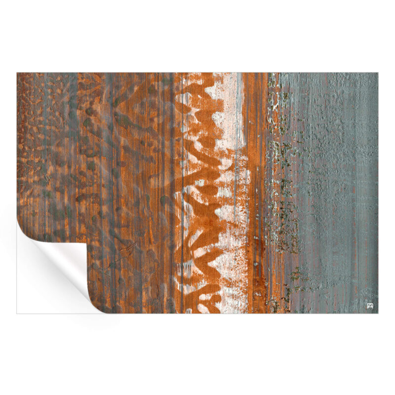 Old Wall Orange Wall Art by Jared Hankins