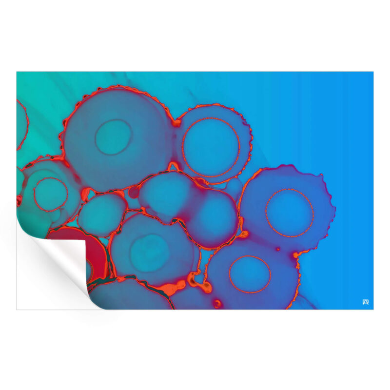 Ink Drip Red Wall Art by Jared Hankins