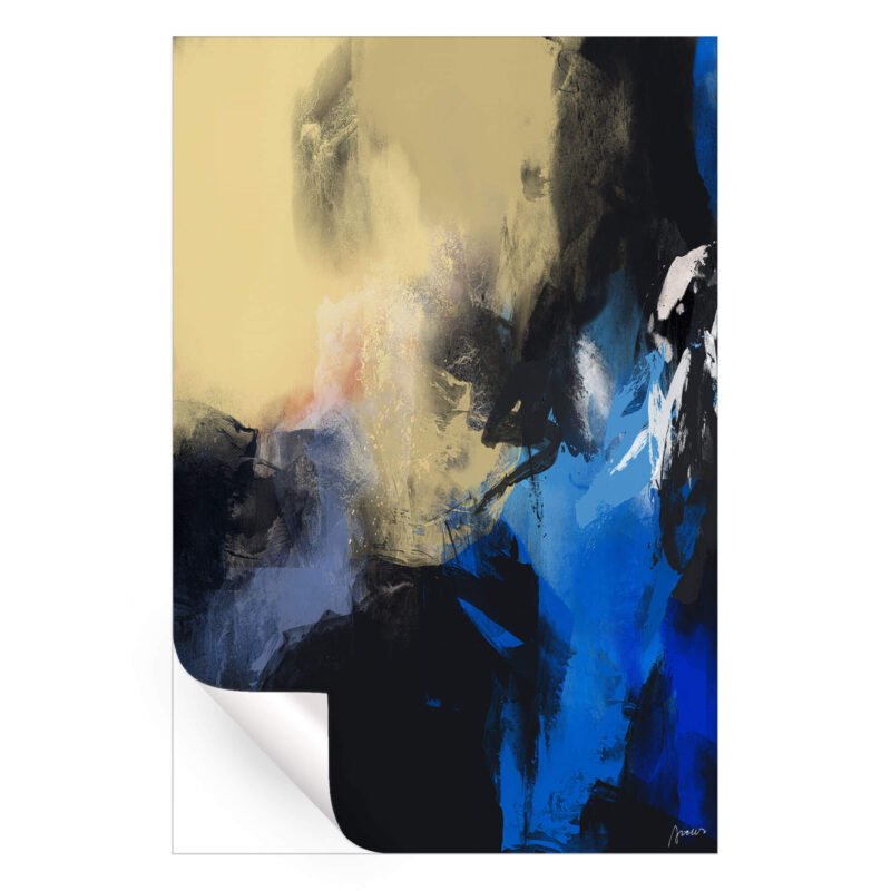 Extract Blue Wall Art by Artur Chen