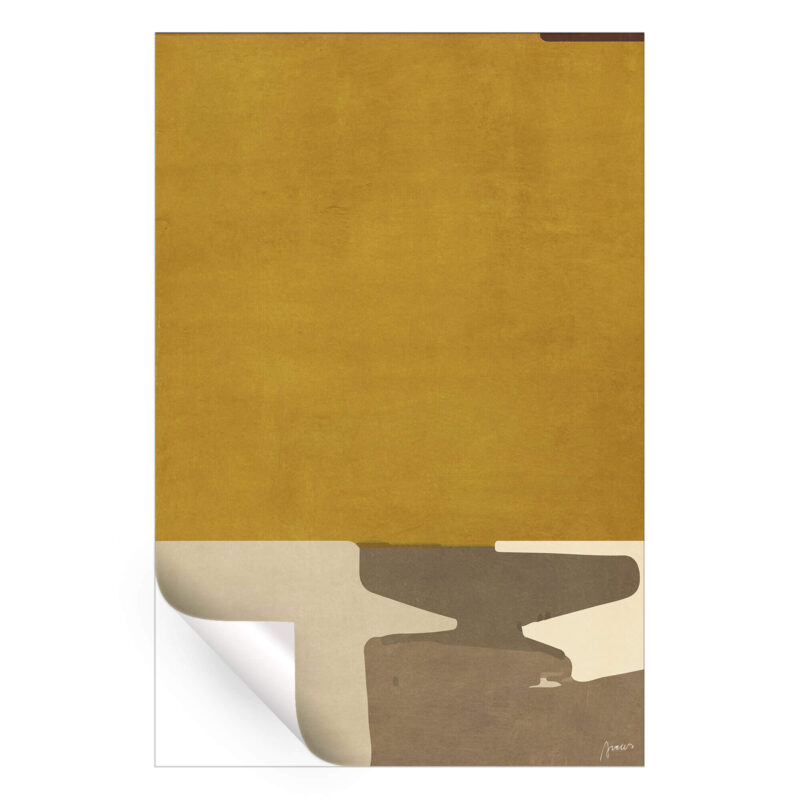 Memories by the Lake Yellow Wall Art by Artur Chen