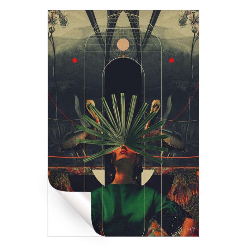 She Saw the Equator Warm Wall Art by Frank Moth