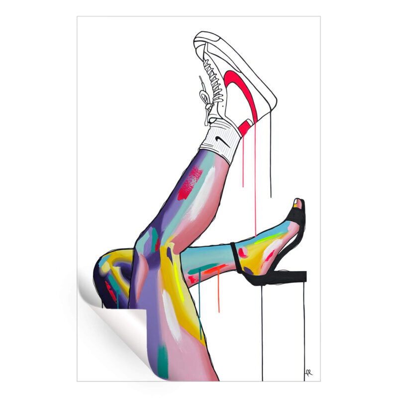 Alyssa's Kicks Colorful Wall Art by IR Artwork