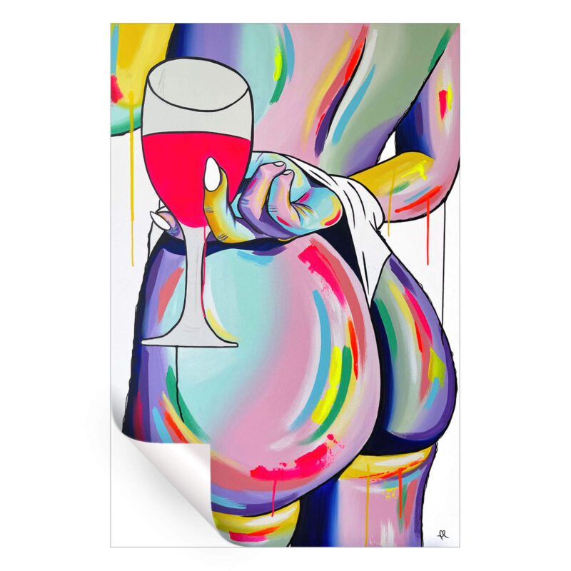 Alyssa Abstract Colorful Wall Art by IR Artwork
