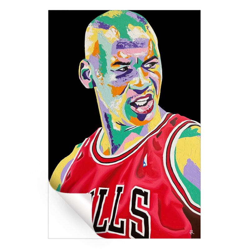 Fluid Jordan Red Wall Art by IR Artwork