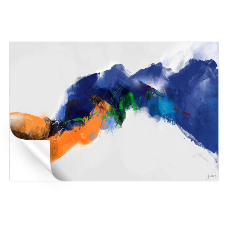 Tai Chi Orange Wall Art by Artur Chen