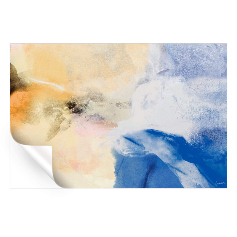 Morning in the Mountains Yellow Wall Art by Artur Chen