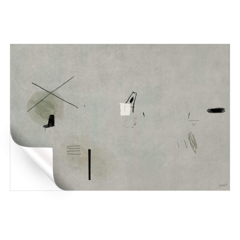 Moving in the Warmth Grey Wall Art by Artur Chen