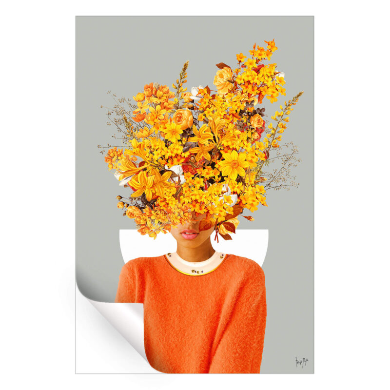 I Saw You Flower In The Reflection Of My Soul Warm Wall Art by Frank Moth