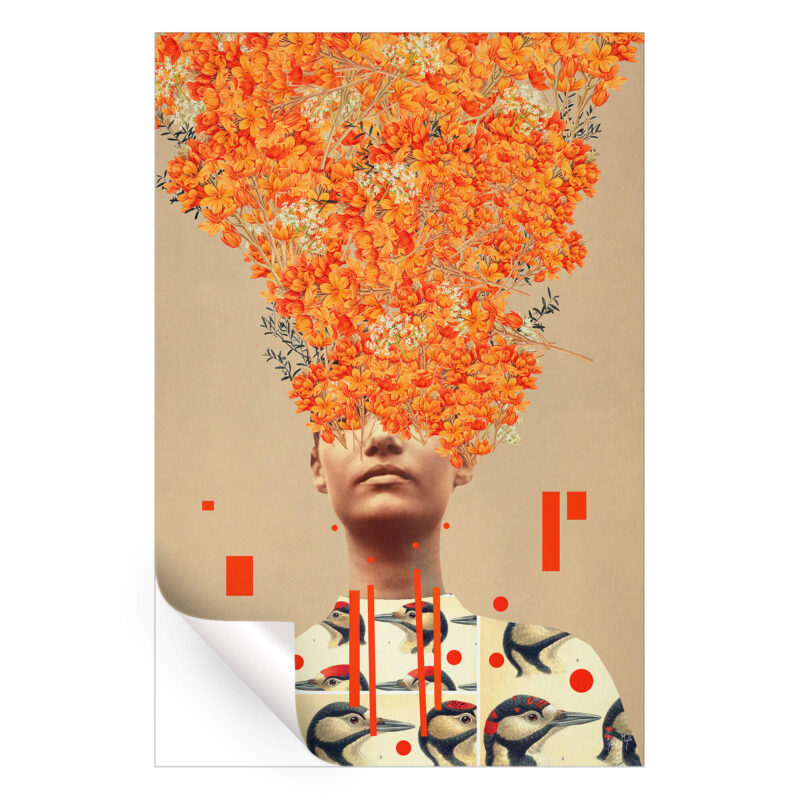 Bird Flight In Autumn Warm Wall Art by Frank Moth