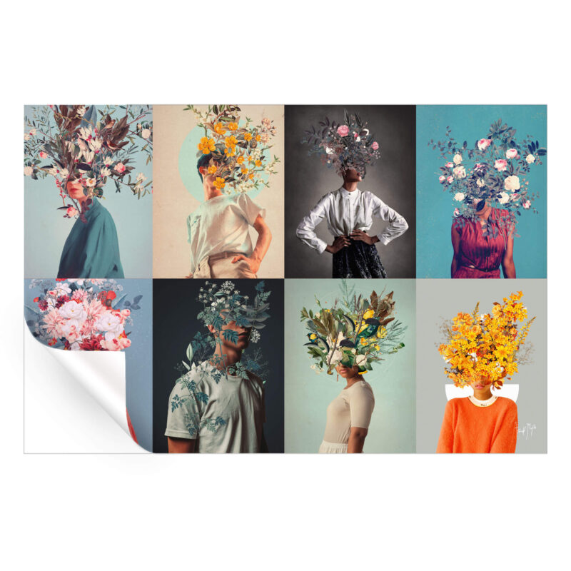 Frank Moth Mashup Warm Wall Art by Frank Moth