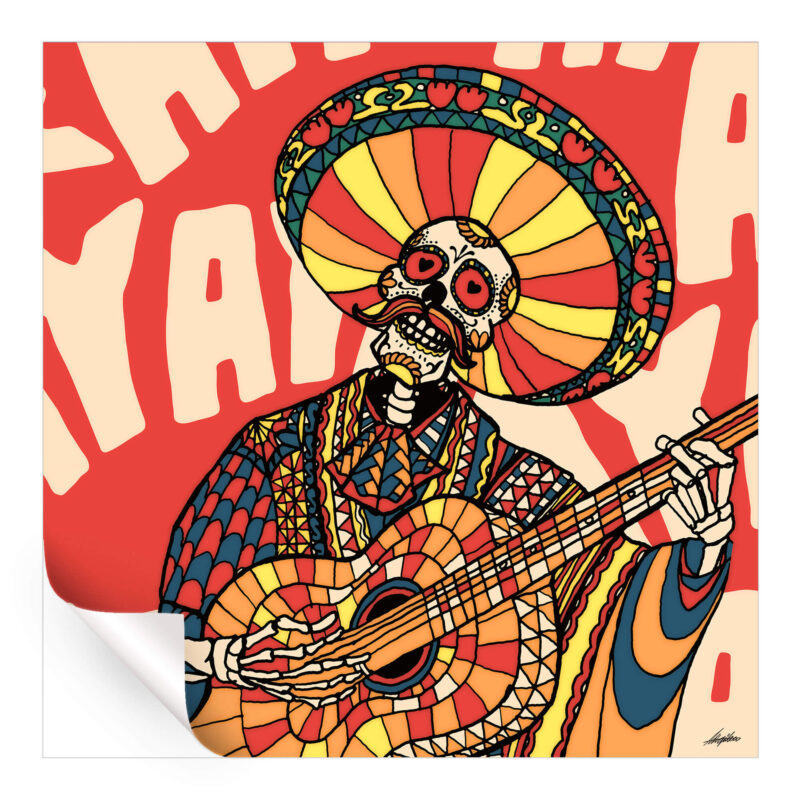 Mariachi Vibrant Wall Art by Ali Gulec
