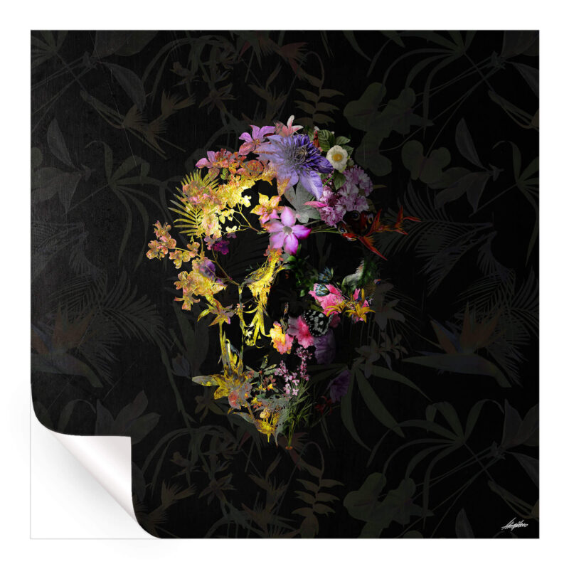 Spring Skull Dark Wall Art by Ali Gulec