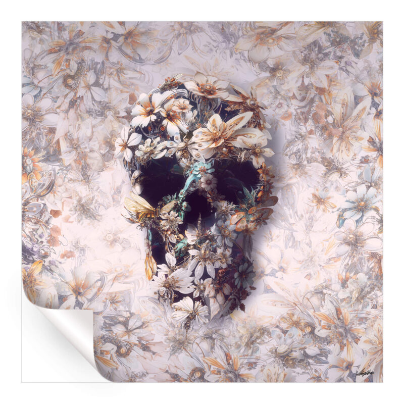 Steampunk Skull Light Wall Art by Ali Gulec