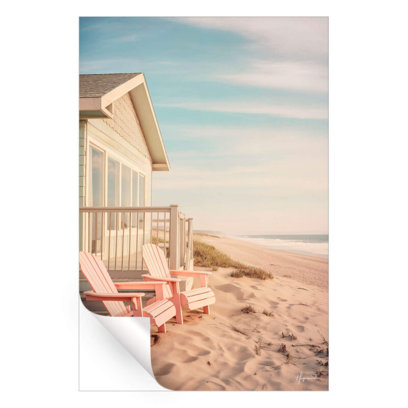Along the Beach Pastel Wall Art by Philippe HUGONNARD