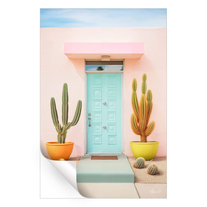 Pretty Pastel Palm Springs Pastel Wall Art by Philippe HUGONNARD